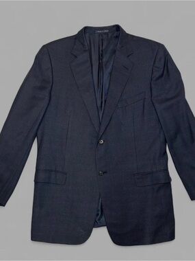 Ermenegildo Zegna 15 Milmil 15 Wool Blazer Jacket Neiman Marcus Italy - 44R